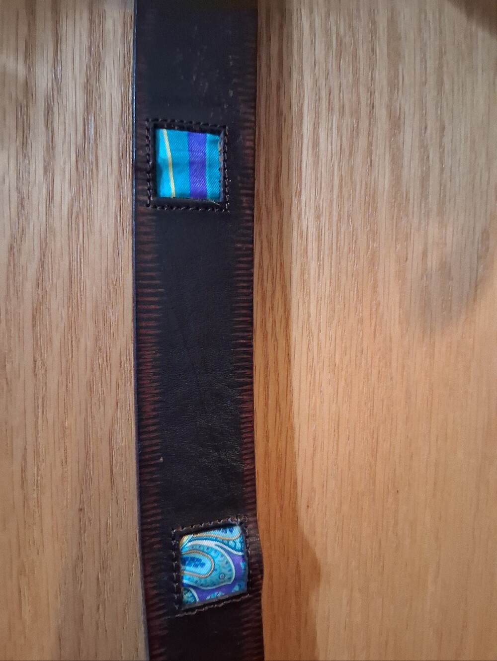 Rare, Vintage Robert Graham Designer Leather Belt. Unique Aquatic Theme View 4